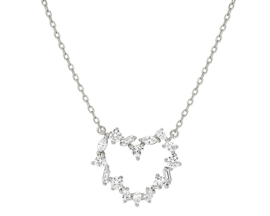 Collana cuore Colour Wave argento con cubic zirconia Nomination