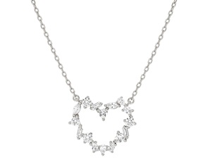 Collana cuore Colour Wave argento con cubic zirconia Nomination