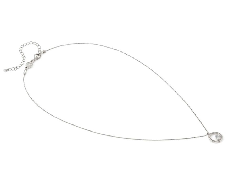 Collana Dreams Beats argento tondo con zirconi Nomination