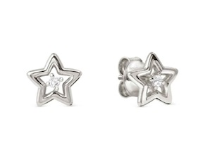 Orecchini Dreams Beats argento stella con zirconi Nomination