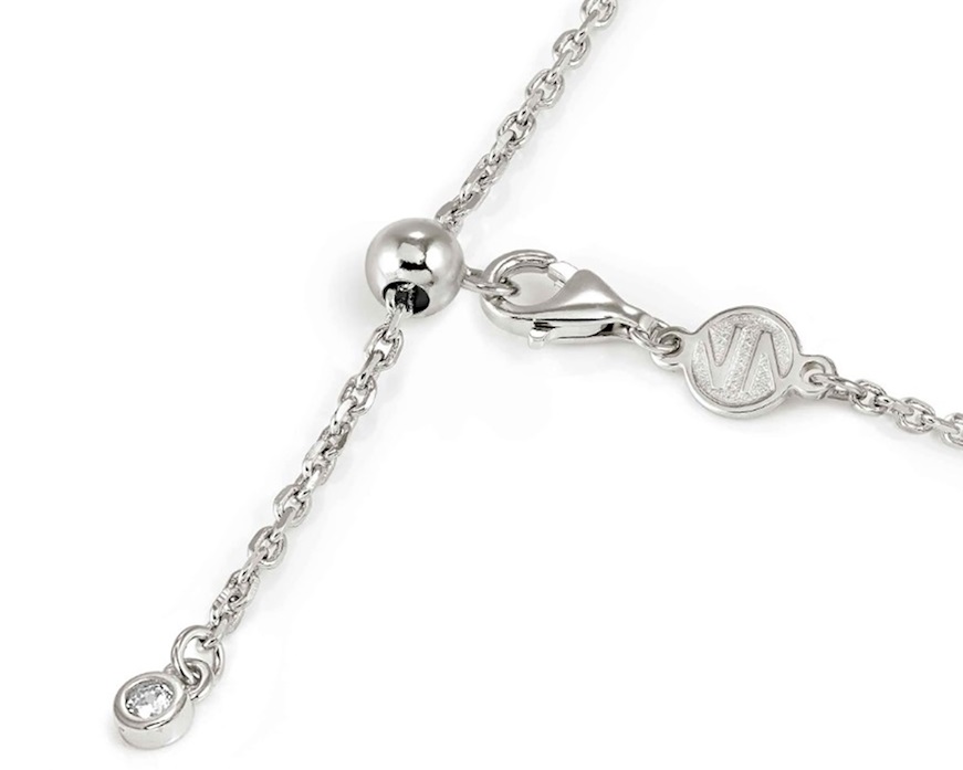 Collana Life Poetry argento luna con pavè di zirconi Nomination