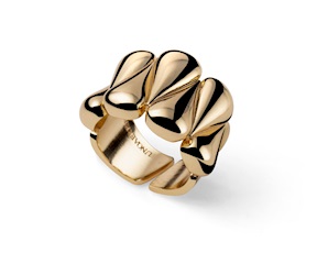 Anello Line in bronzo dorato Unoaerre