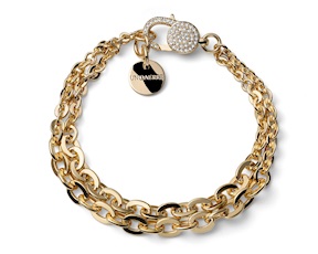 Bracciale Classica in bronzo dorato con zirconi Unoaerre