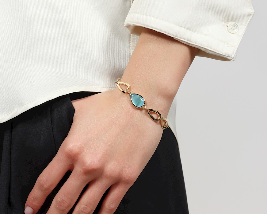 Bracciale Joya in bronzo dorato Unoaerre