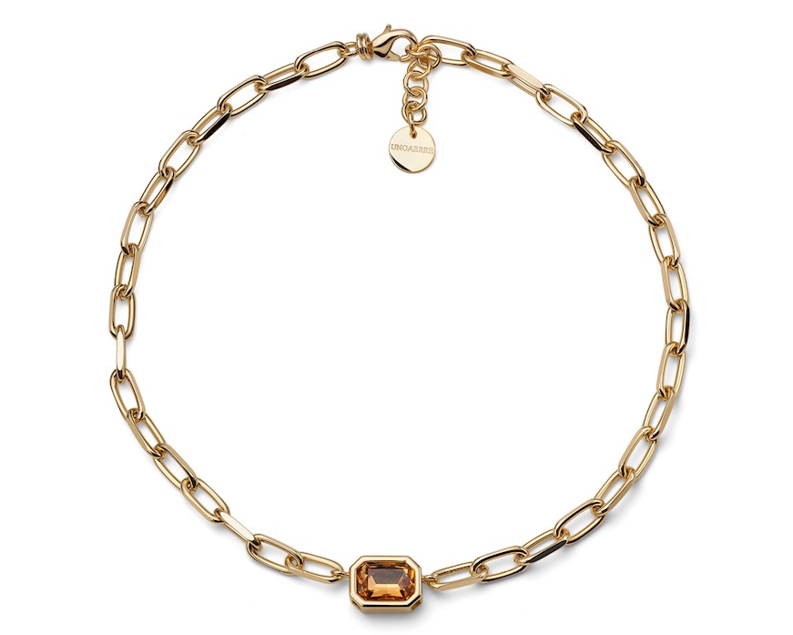 Collana Joya in bronzo dorato Unoaerre