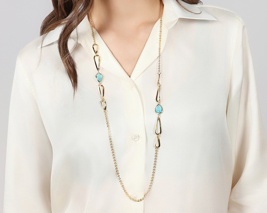 Collana Joya in bronzo dorato Unoaerre