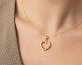 Collana Oro con cuore Unoaerre