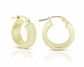 Orecchini Oro 9k con cerchio Unoaerre