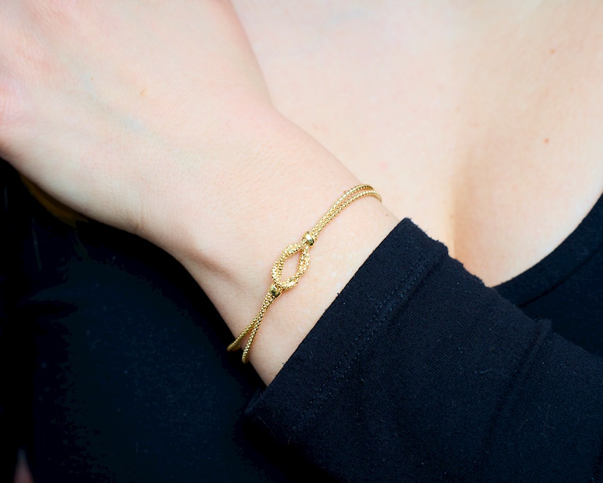 Bracciale Oro con nodo Unoaerre