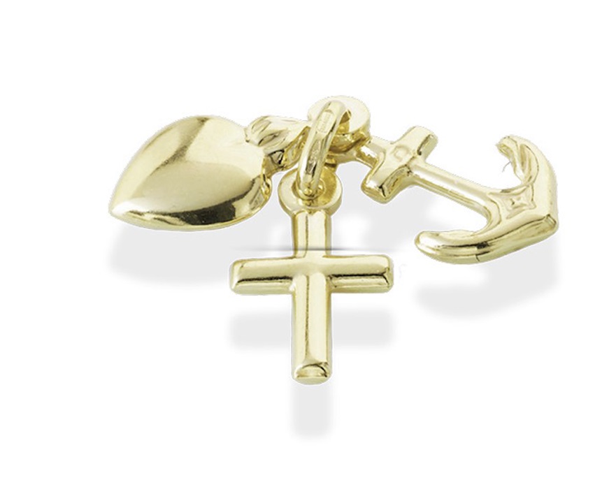 Ciondolo Oro 9k con cuore Unoaerre