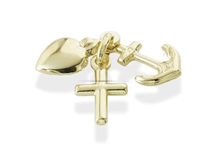 Ciondolo Oro 9k con cuore Unoaerre