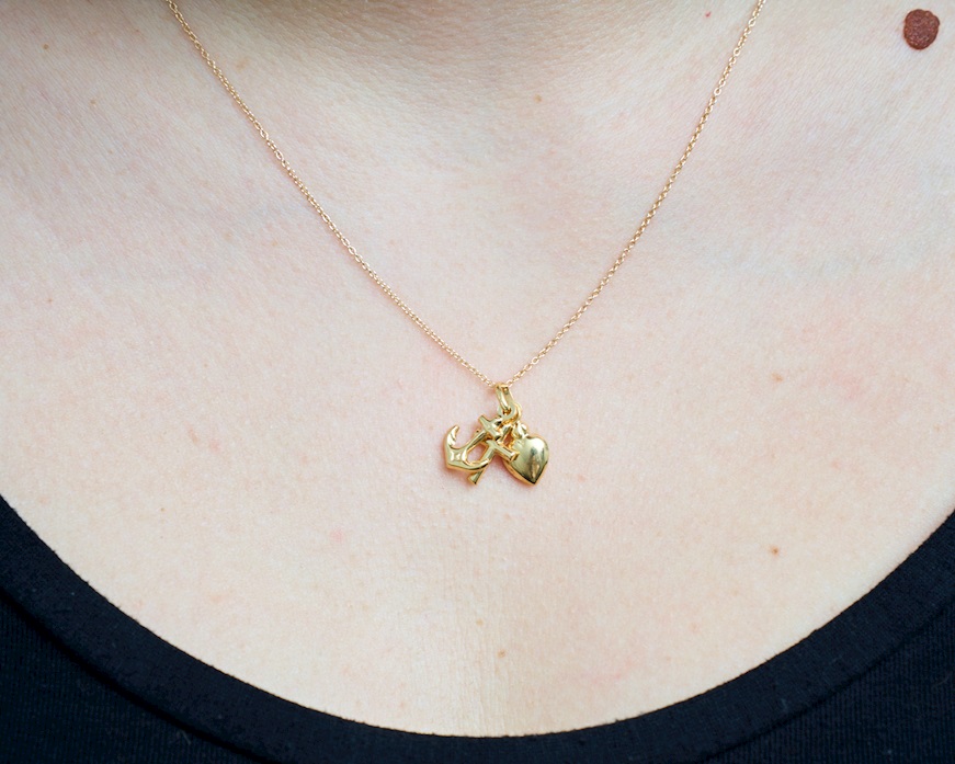 Ciondolo Oro con cuore Unoaerre