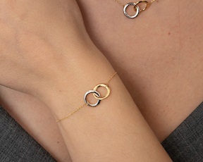 Bracciale Oro con doppio cerchio Unoaerre