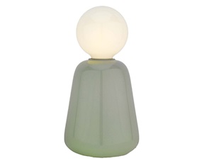 Lampada a LED a bulbo in vetro con ricarica USB salvia Selezione Zanolli