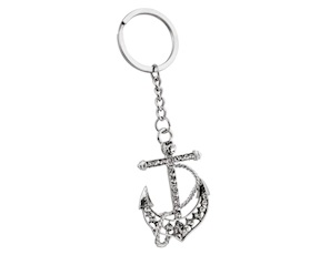 Keyring Anchor with crystals Selezione Zanolli