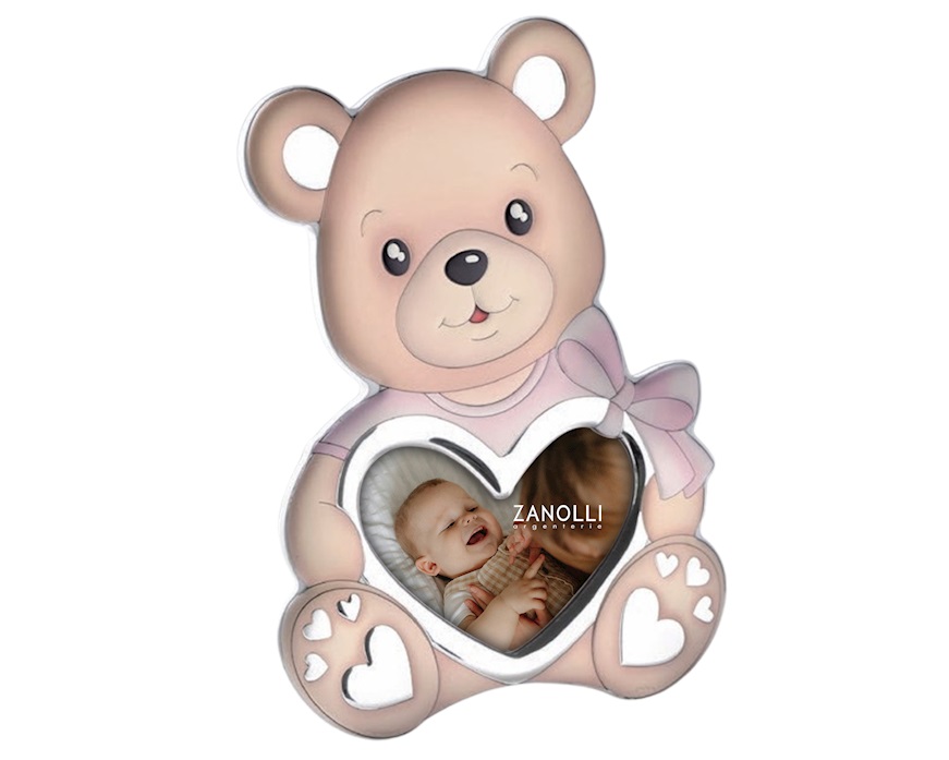 Picture frame Teddy pvd Silver pink Ottaviani