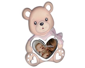Picture frame Teddy pvd Silver pink Ottaviani