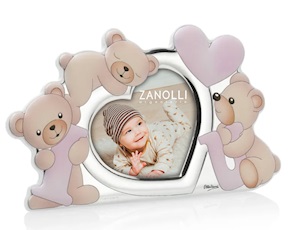 Picture frame Teddy pvd Silver pink Ottaviani