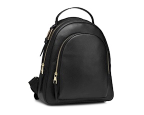 Backpack leather black Ottaviani