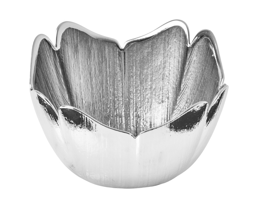 Ciotola Flower argento Selezione Zanolli