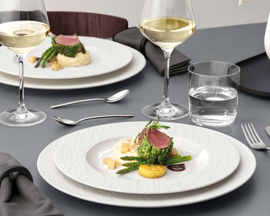 Piatto piano Manufacture Ice porcellana Villeroy & Boch