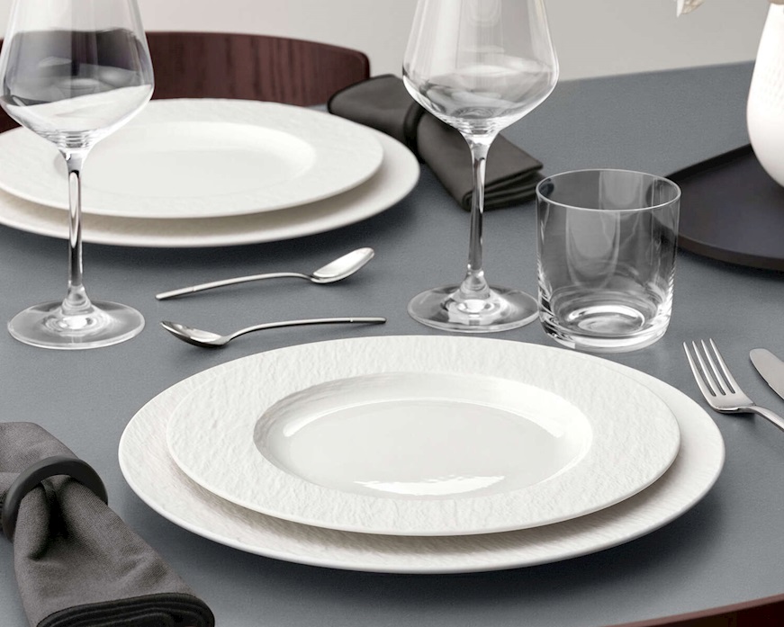 Piatto piano Manufacture Ice porcellana Villeroy & Boch