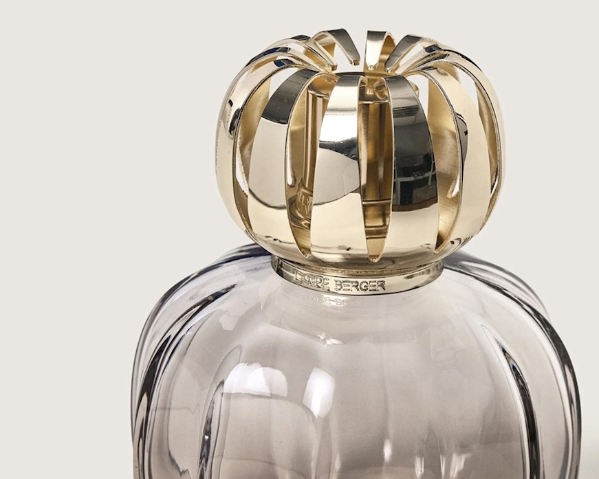 Cofanetto lampada catalitica Corali Grigia con profumo 250 ml Velours d'Orient Maison Berger Paris