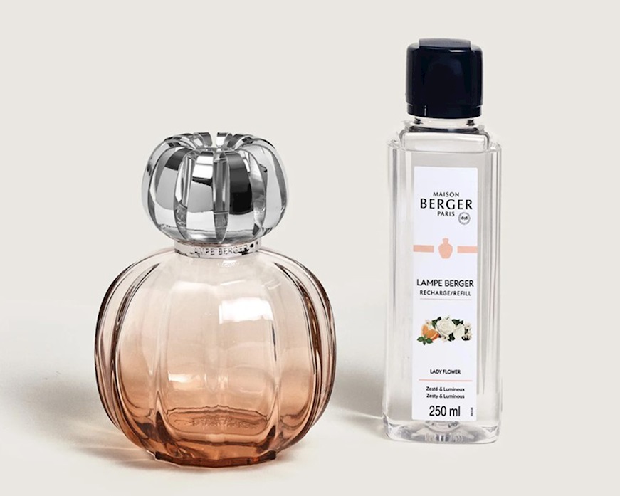 Cofanetto lampada catalitica Corali Rosa con profumo 250 ml Lady Flower Maison Berger Paris