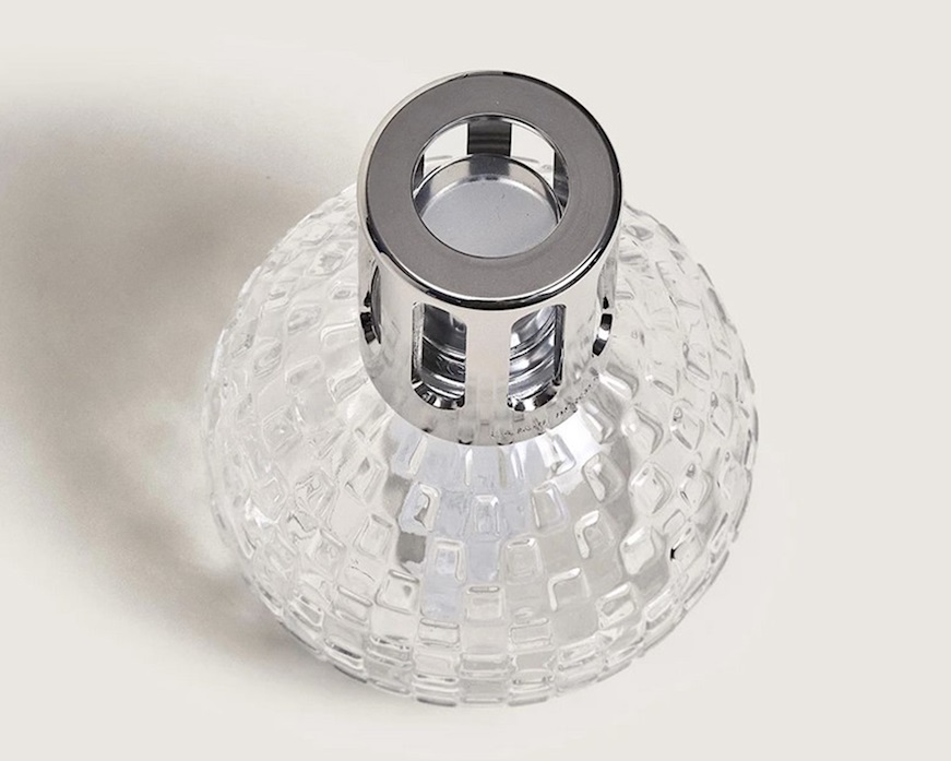 Cofanetto lampada catalitica Disco Trasparente con profumo 250 ml Liliflora Maison Berger Paris
