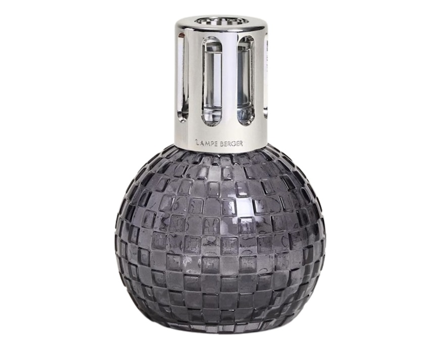 Cofanetto lampada catalitica Disco Grigia con profumo 250 ml Poussiere d'Ambre Maison Berger Paris
