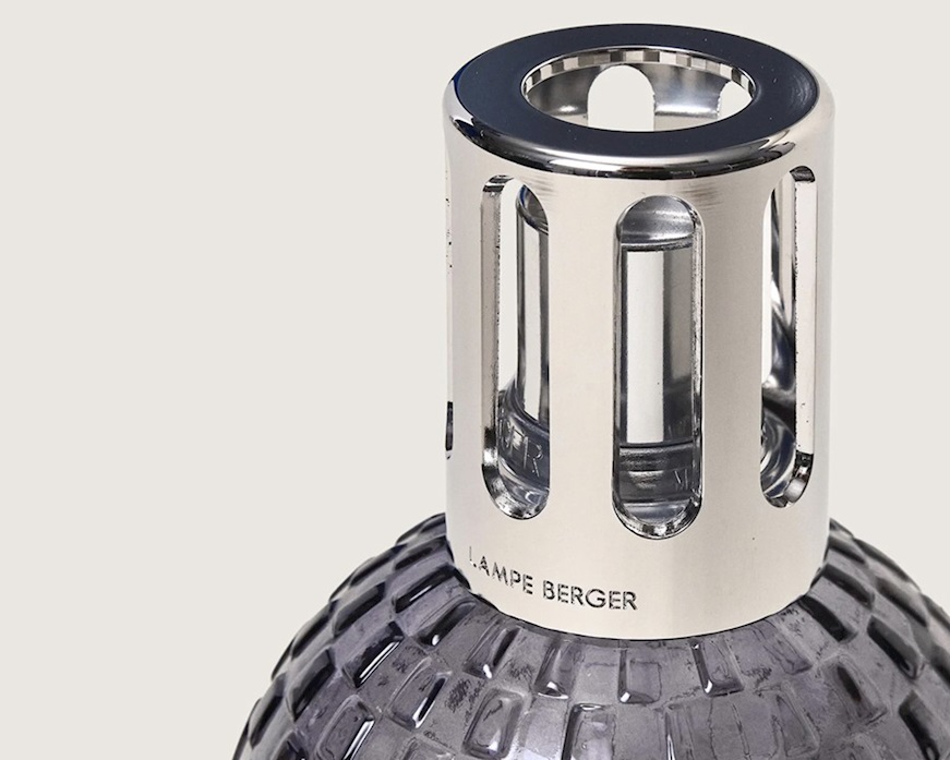 Cofanetto lampada catalitica Disco Grigia con profumo 250 ml Poussiere d'Ambre Maison Berger Paris