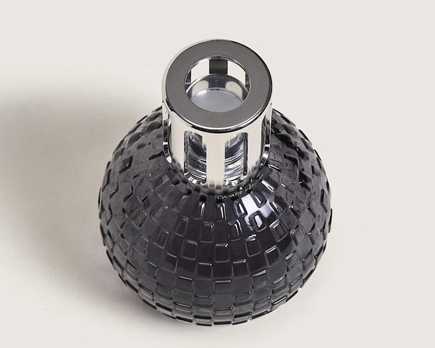 Cofanetto lampada catalitica Disco Grigia con profumo 250 ml Poussiere d'Ambre Maison Berger Paris