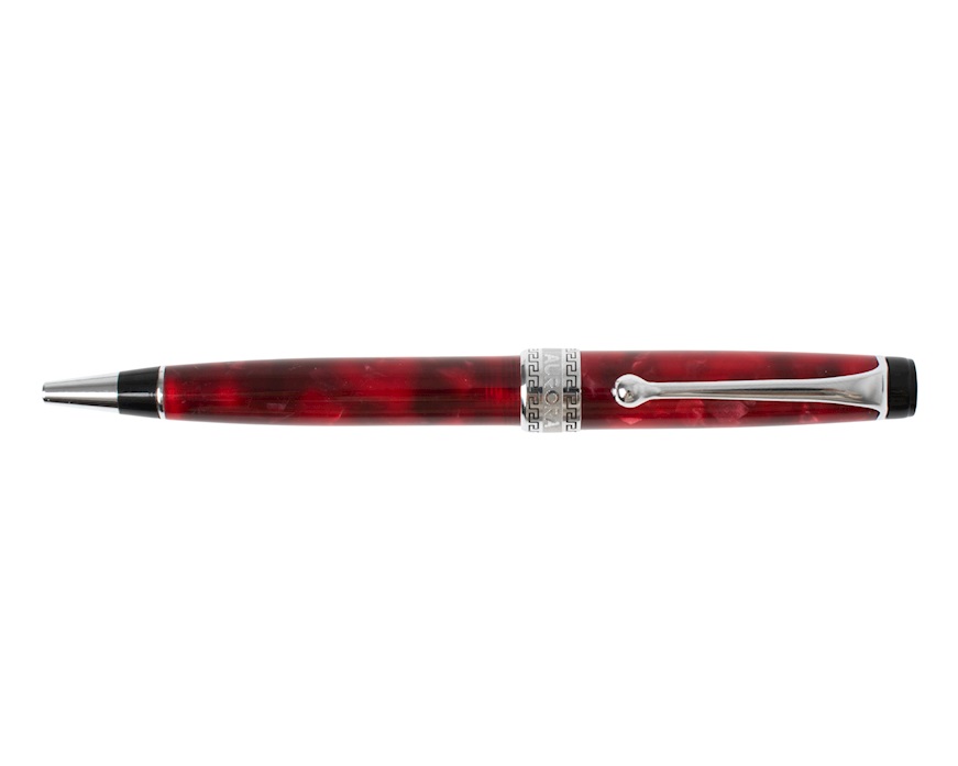 Penna a sfera Optima Auroloide screziata burgundy Aurora