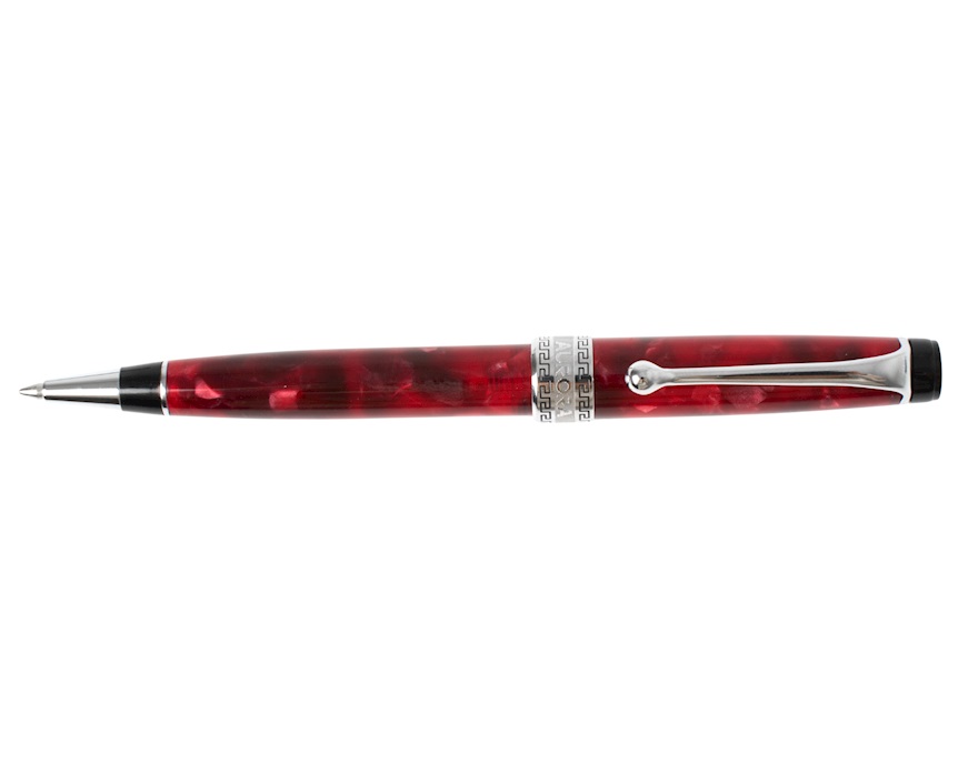Penna a sfera Optima Auroloide screziata burgundy Aurora