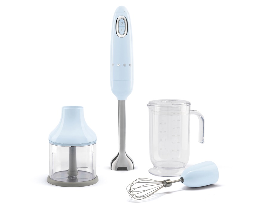 Frullatore ad immersione con accessori Azzurro Smeg