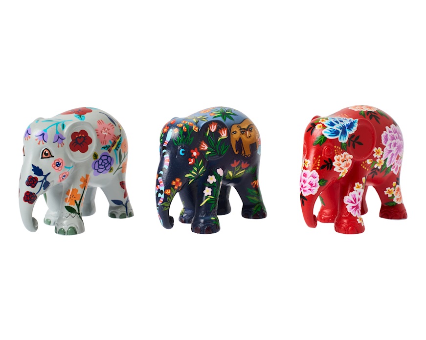Elephant Parade Friendly Flower 3 pieces Elephant parade