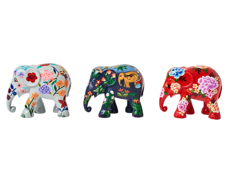 Elephant Parade Friendly Flower 3 pieces Elephant parade