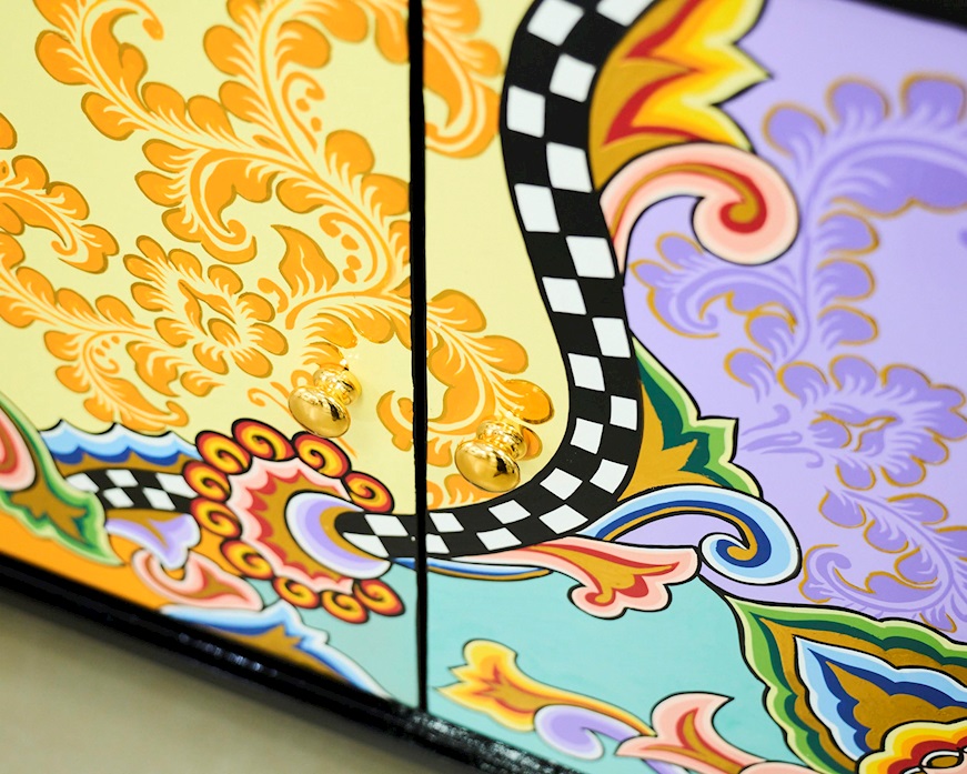 Credenza Malaga dipinta a mano Tom's Drag