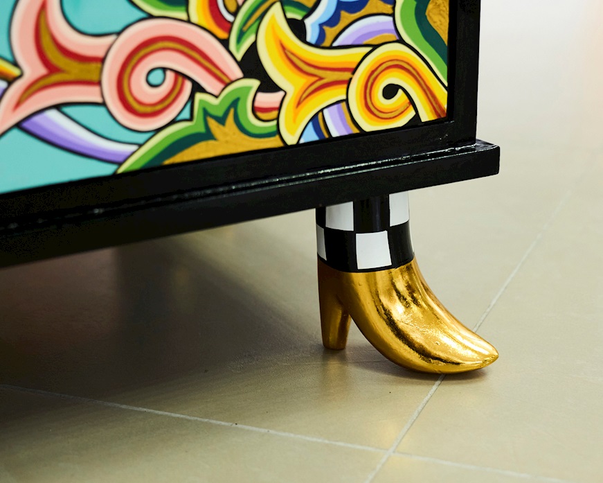 Credenza Malaga dipinta a mano Tom's Drag