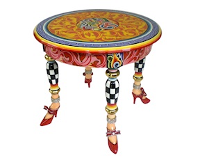 Tavolino Side Table Versailles dipinto a mano Tom's Drag