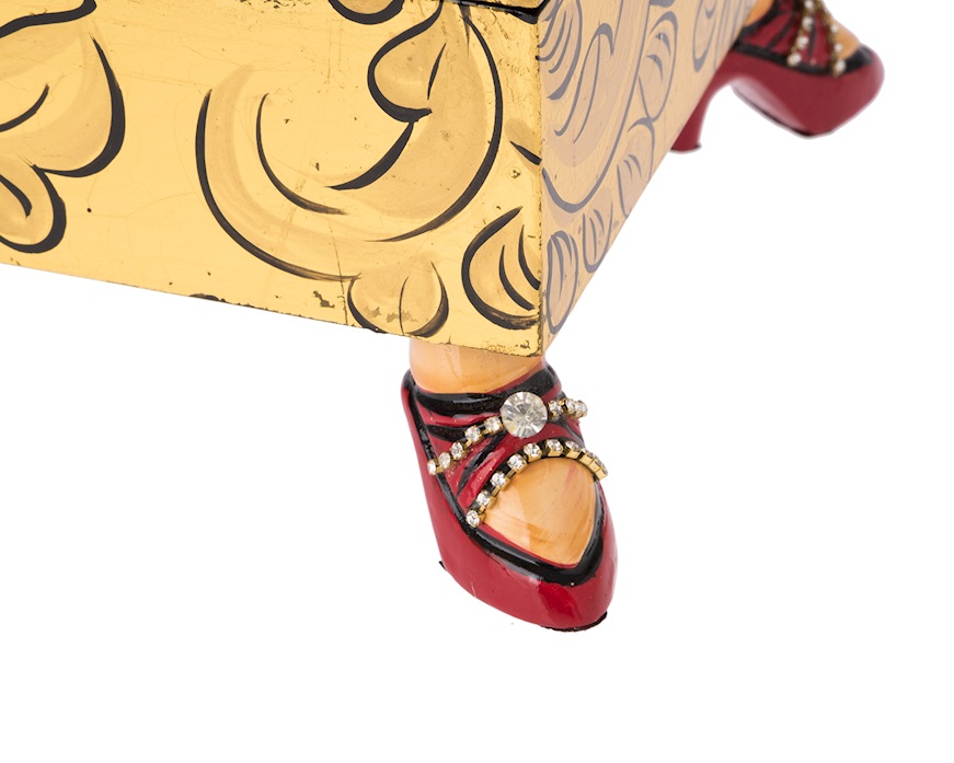 Box Rectangular Gold dipinto a mano Tom's Drag