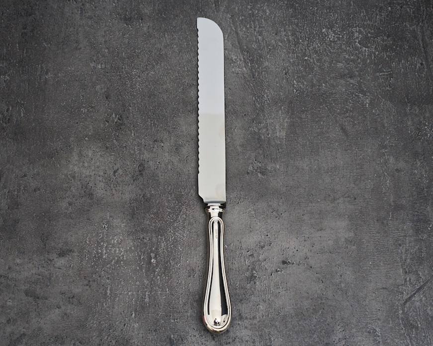 Coltello panettone argento 33 grammi in stile Inglese usato ricondizionato Zanolli Vintage