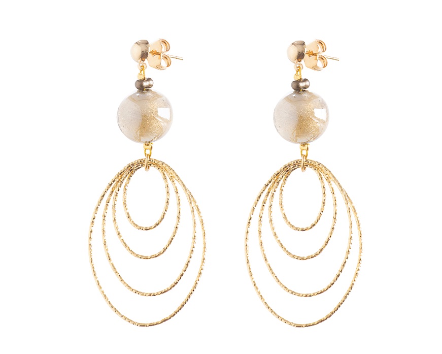 Earrings Aura Murano glass Murrina Murano Venezia