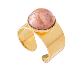 Anello Seaside Serenity vetro di Murano topazio Murrina Murano Venezia