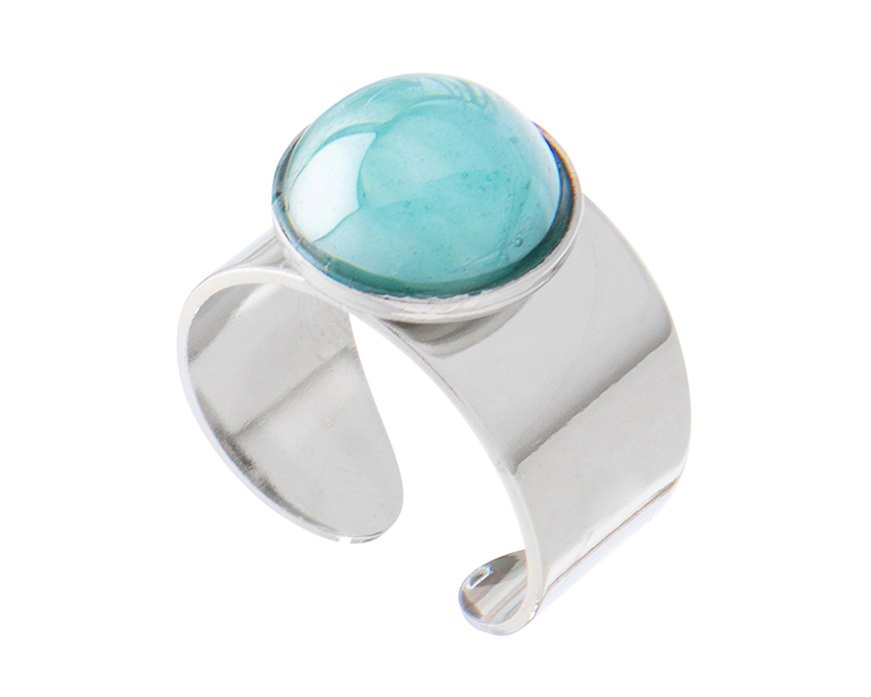 Ring Seaside Serenity Murano glass Murrina Murano Venezia
