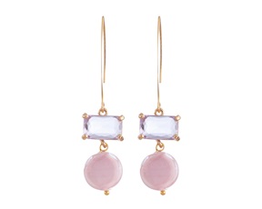 Bracciale Sunset Mirage vetro di Murano rosato e cristalli Murrina Murano Venezia