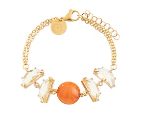 Bracciale Ocean Odissey vetro di Murano corallo e cristalli Murrina Murano Venezia