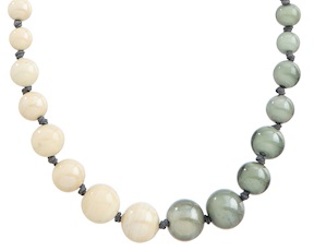 Collana Aqua vetro di Murano avorio Murrina Murano Venezia