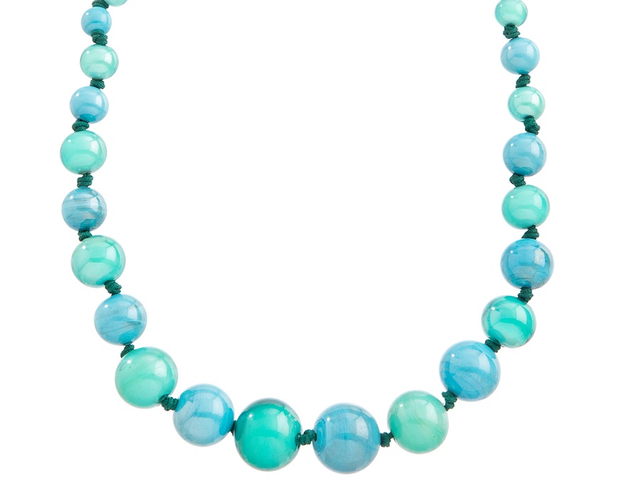 Necklace Aqua Murano glass Murrina Murano Venezia