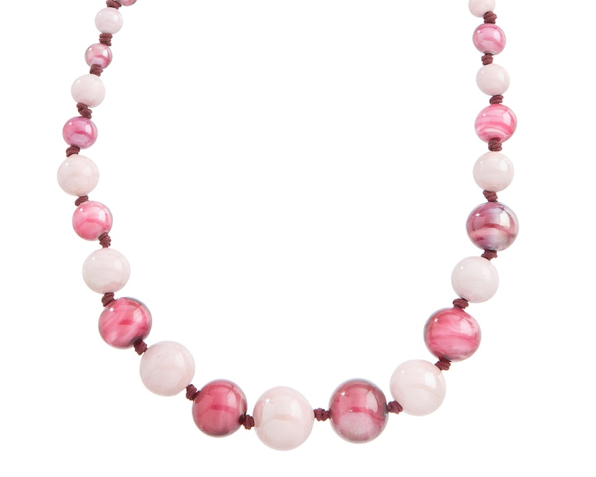 Collana Aqua vetro di Murano rubino Murrina Murano Venezia